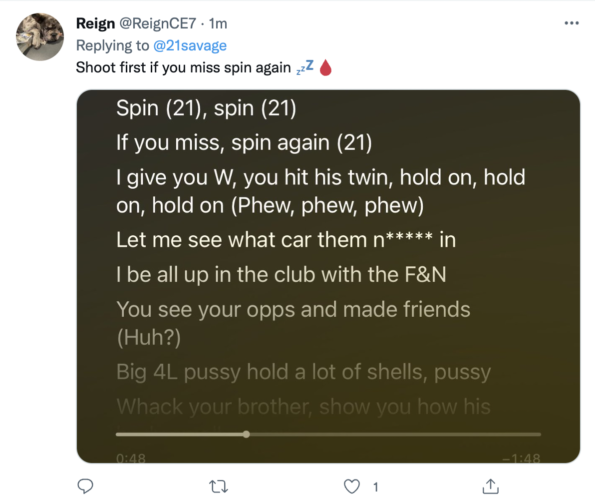 21 Savage lyrics