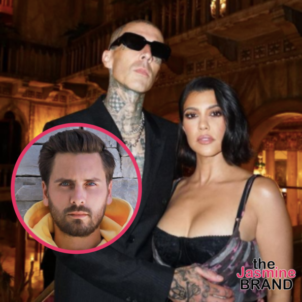 Scott Disick Wants Ex Kourtney Kardashian To ‘Tone Down’ On PDA w/ Husband Travis Barker Around Their Children