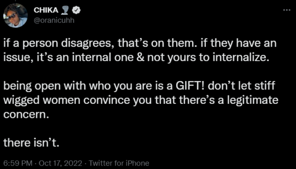 Chika Bi Men Tweet 2