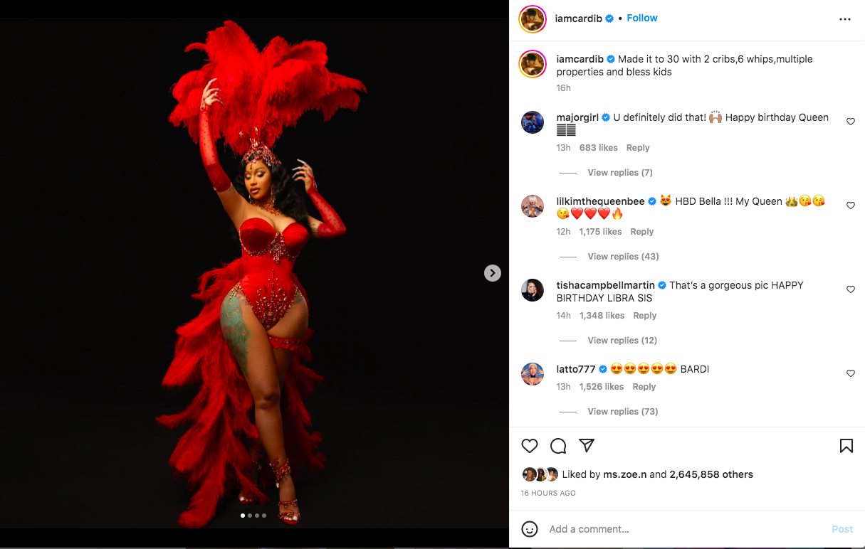 Cardi B Birthday