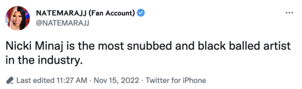 nicki minaj grammy snubs