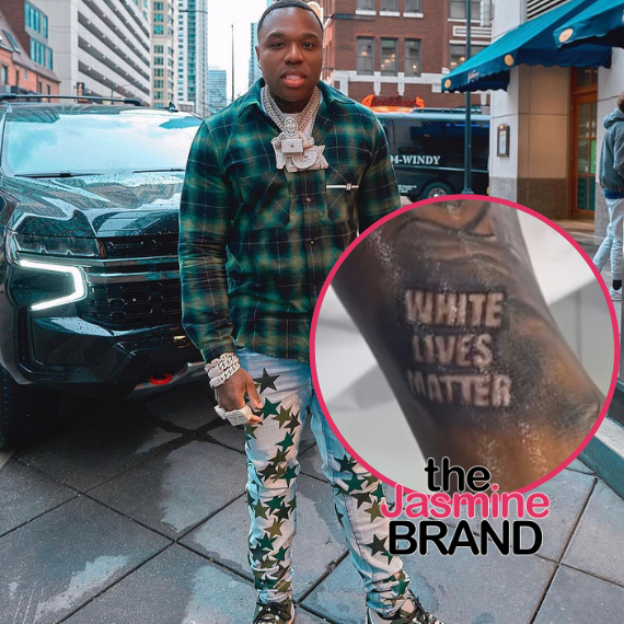 Bandman Kevo Gets ‘White Lives Matter’ & Donald Trump Image Tattooed On Him [VIDEO]