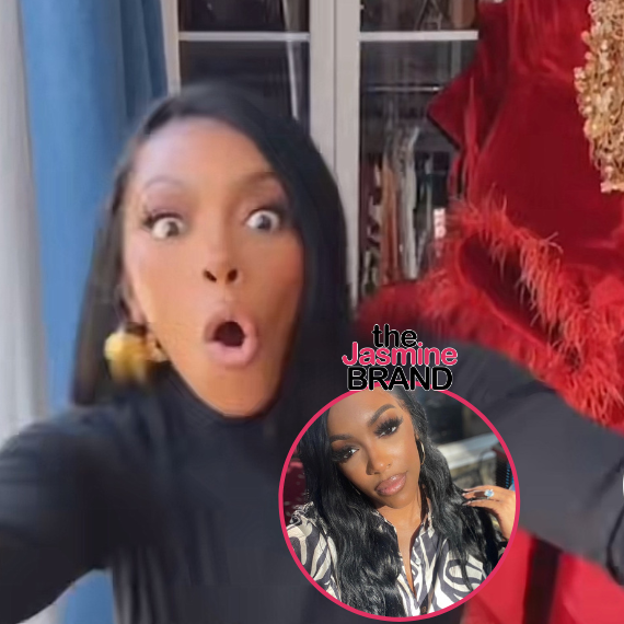 Porsha Williams Accidentally Reveals Wedding Dress While On Instagram Live 