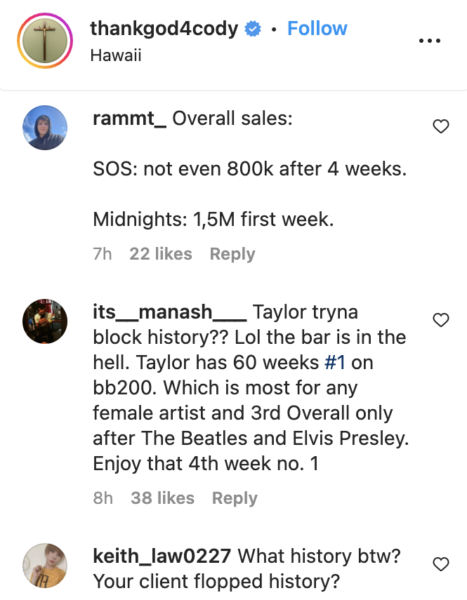 taylor swift fans attack thankgod4cody x S.O.S