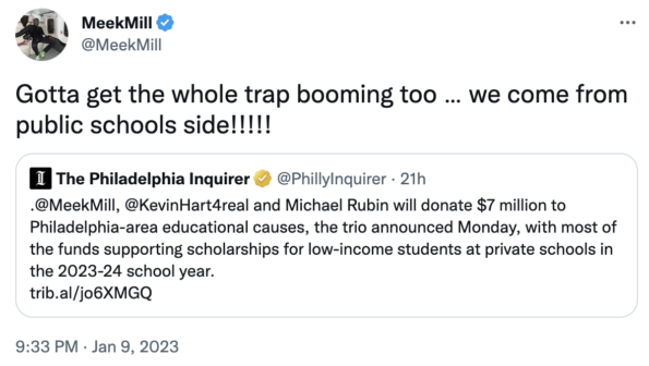 meek mill, kevin hart x education