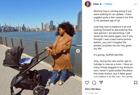 Keke Palmer mom update