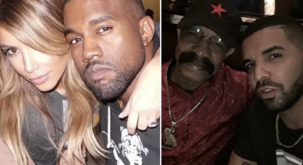 Kim Kardashian, Kanye West, Dennis Graham, Drake