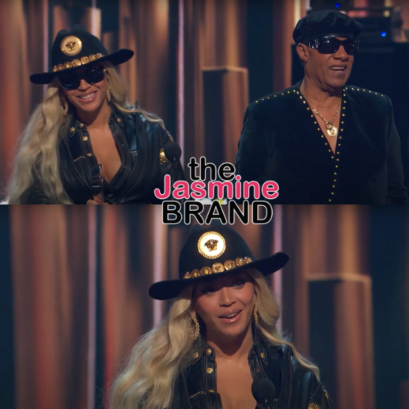 Beyoncé & Stevie Wonder Share Special Moment As He Presents Her w/ iHeartRadio Innovator Award + She Reveals He Played The Harmonica On Her ‘Jolene’ Cover’