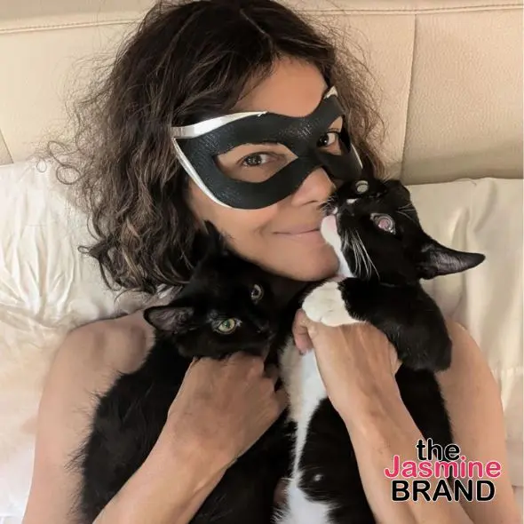 Halle Berry Poses Topless w/ Black Cats To Celebrate ‘Catwoman’ 20th Anniversary
