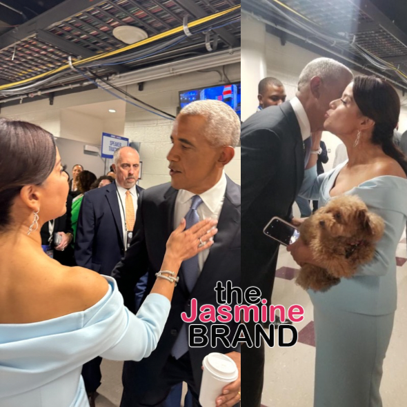 Commentator Ana Navarro Called Out On Social Media For Getting Touchy w/ Barack Obama At The Democratic National Convention