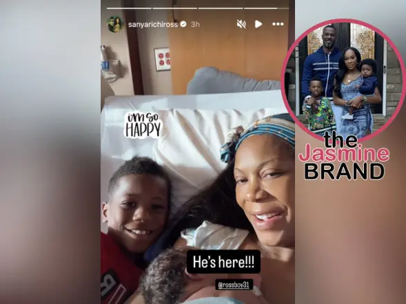 Olympic Runner & ‘RHOA’ Alum Sanya Richards-Ross Welcomes Baby #3 w/ Husband Aaron Ross: ‘He’s Here!’