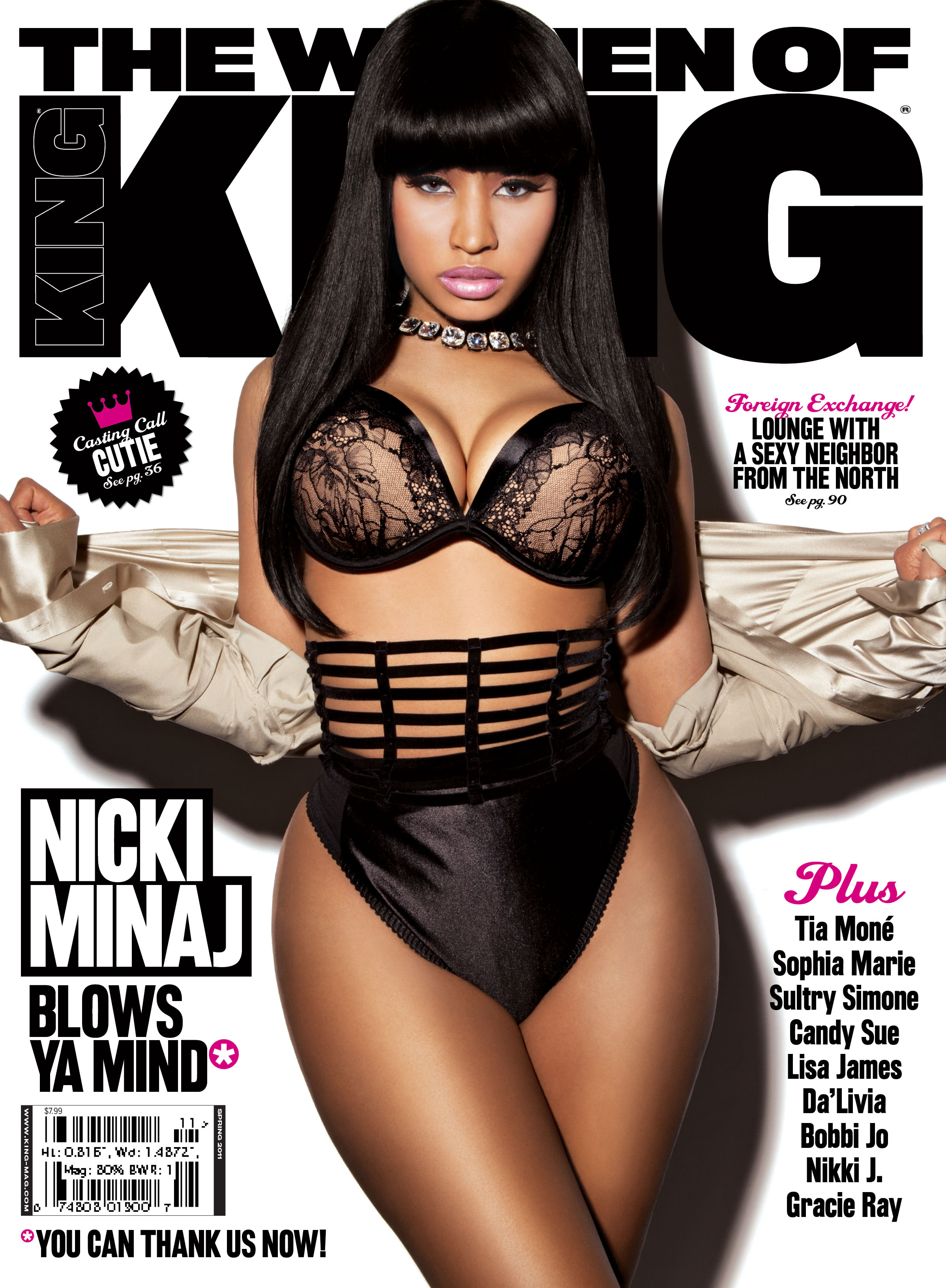 Nicki Minaj is gracing the March/April 2011 cover of King Magazine and talk...