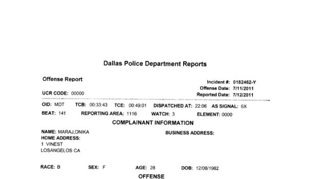 Police Report Shows Nicki Minaj’s Real Age & It Aint 26 + More Dets on Physical Altercation