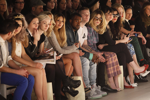 Kanye West Sitting Front Row at Fashion Week