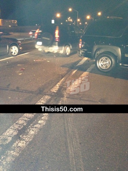 50 Cent Hospitalized After a Mack Truck Hit His Bulletproof SUV