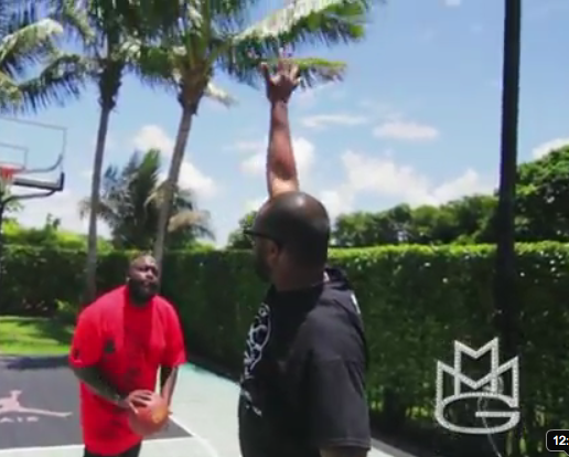 [Video] Rick Ross Exercises, Proves Chunky Tenders Can Ball