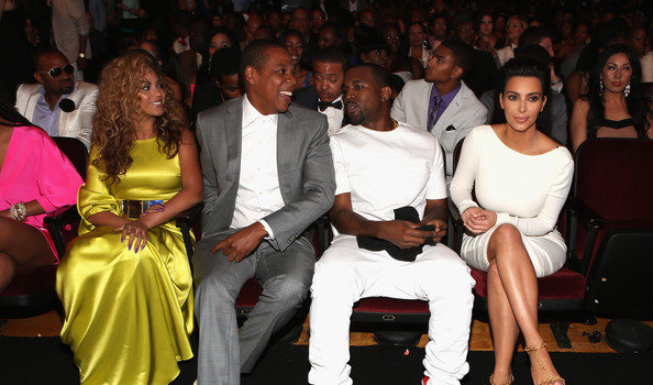 Jay-Z, Beyonce, Kanye West & Kim Kardashian Trip-A-Referee At the #BETAwards