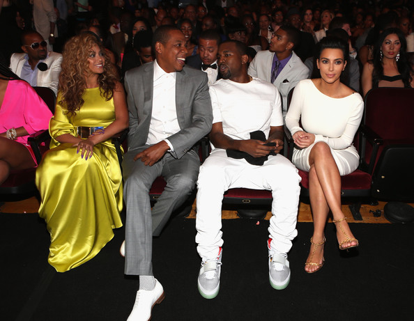 Jay-Z, Beyonce, Kanye West & Kim Kardashian Trip-A-Referee At the #BETAwards