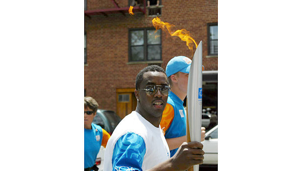 Diddy, John Legend & will.i.am Pass the Olympic Torch