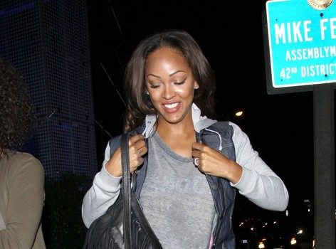 Meagan Good Stunts For Photogs, Showing Off her Wedding Ring