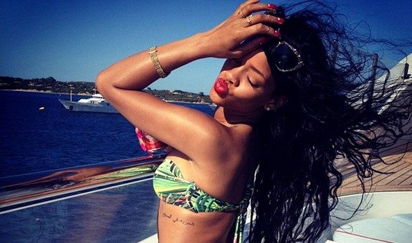 Tattoos and Bikinis :: Rihanna & Friends Have A Sea-Side Excursion