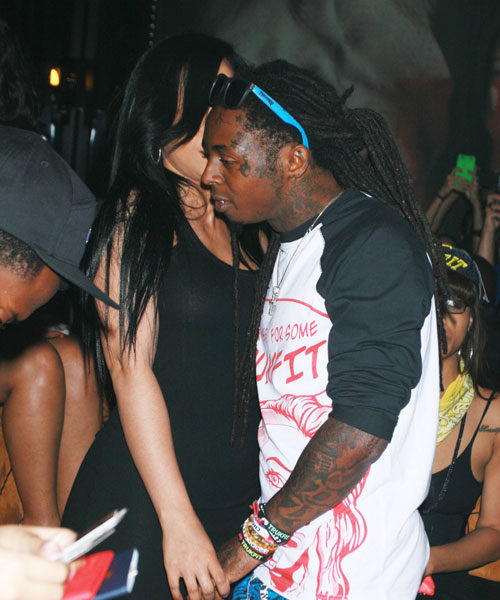 [Photos] Karrine Steffans & Lil Wayne Hold Hands & Cup Cake At Vegas Club