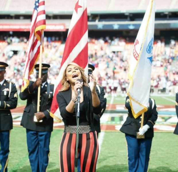 [Video] Tamar Braxton Hits DC, Sings National Anthem for AT&T Classic
