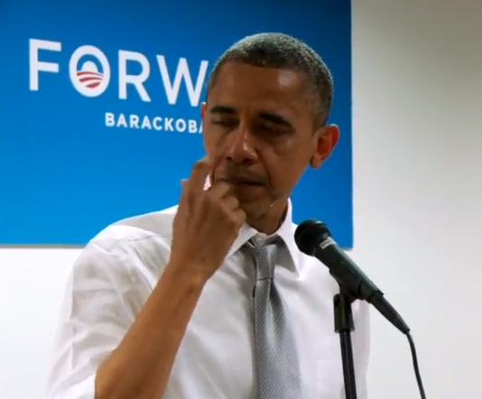 [Video] President Obama Gets Emotional, Has Tearful Moment With Volunteers