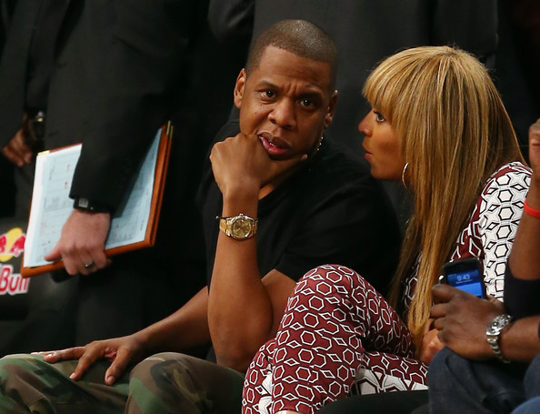 [Video] Jay-Z, Beyonce & Friends Attend First Brooklyn Home Game