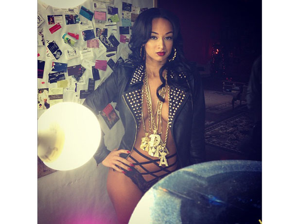Stop & Stare : A Chest Naked Draya Michele Drips With Ice for ‘Urban Ink’