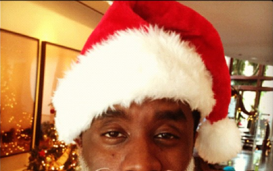 [Photos] Diddy Plays Black Santa + Celebs Spoil Their Kiddies for Christmas
