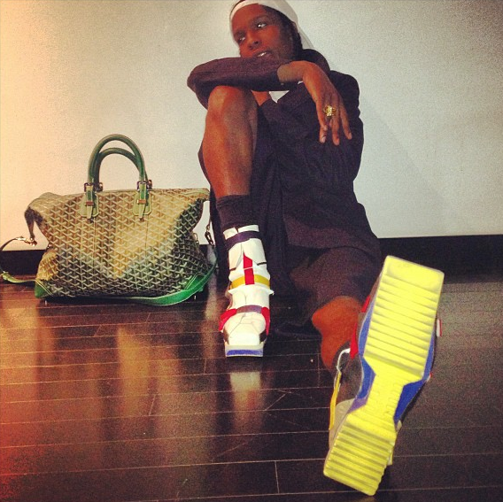 A$AP Rocky Shows off His Man Purse + Kim Kardashian Says She & Beyonce Are Friends