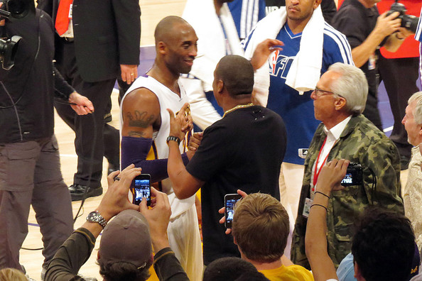 Kobe & Jay-Z after the Lakers & Thunder game 