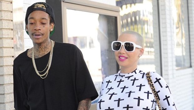 Amber Rose & Wiz Khalifa Deny Jumping the Broom: We are NOT Married!