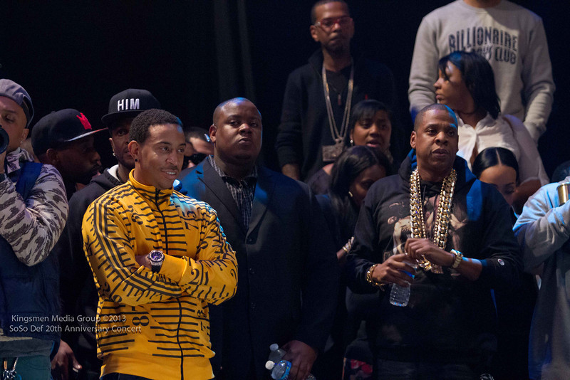 Ludacris, Jay-Z on sidelines-so so def 20th anniversary concert-the jasmine brand