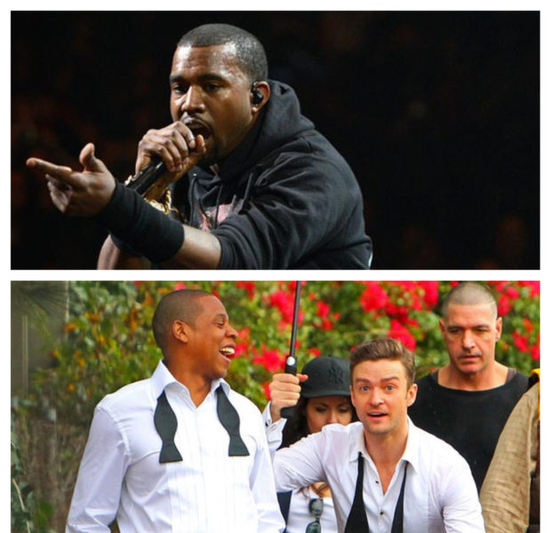 [Video] Kanye West Publicly Disses Jay-Z Over Justin Timberlake Collab: I Ain’t F***ing With That ‘Suit & Tie’