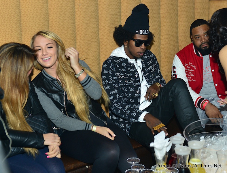 Niykee Heaton and Trinidad James attend a party at Mansion Elan on