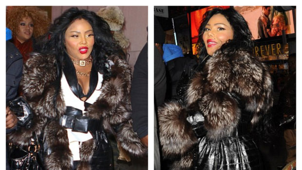 Lil Kim Gets Furry in NYC + Deion Takes Twitter Shots, After Returning to Court With Pilar Sanders