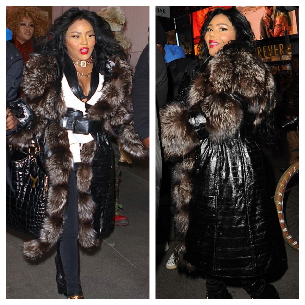 lil kim fur coat