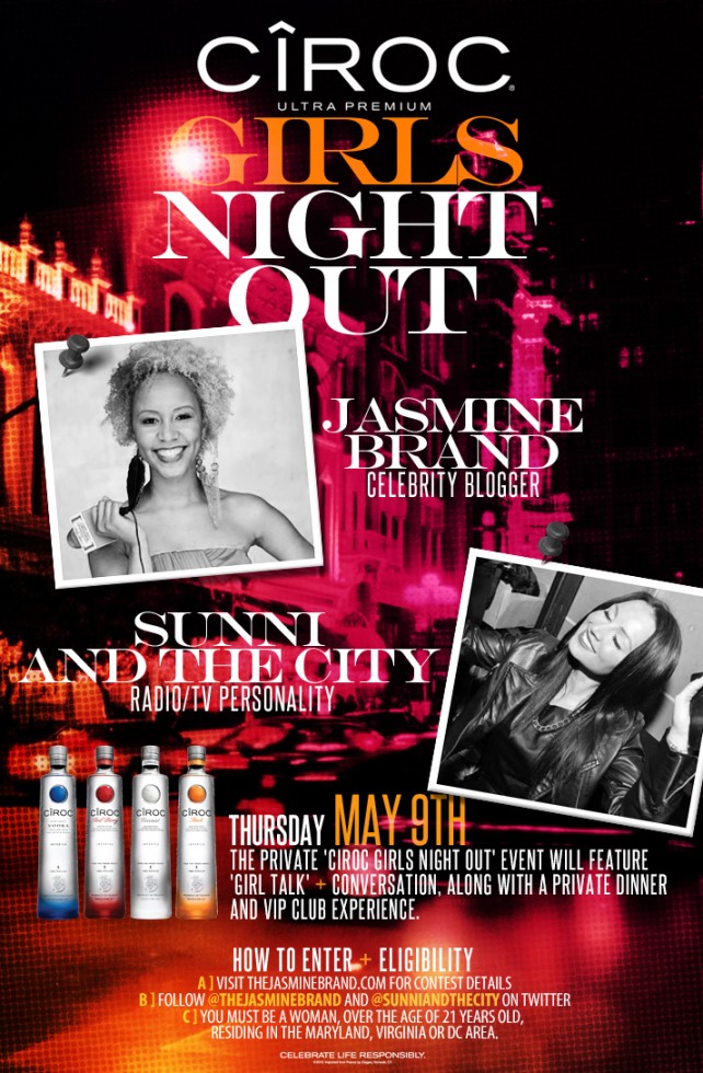 ciroc girls night out-jasmine brand-sunni and the city-dc