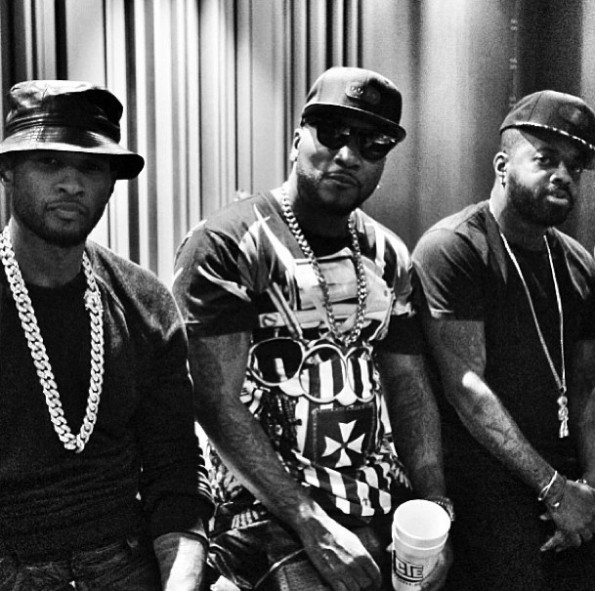 usher records new album-young jeez-jermaine dupri-the jasmine brand