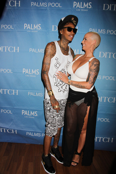 Cigarettes, Tattoos & Waterguns Wiz Khalifa & Amber Rose Take Over Vegas Memorial Day Take Weekend