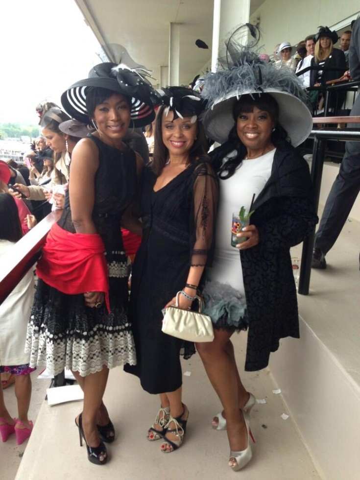 angela bassett-allison hix-star jones-kentucky derby-the jasmine brand