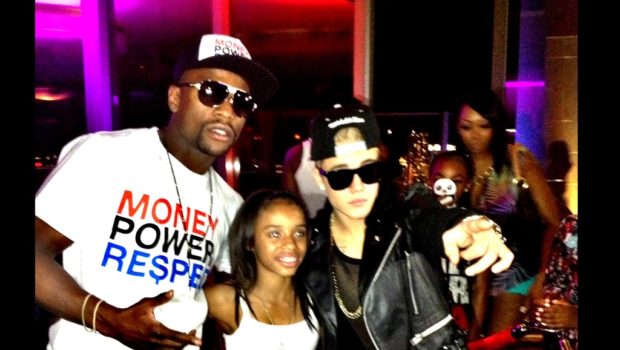 [Photos] Floyd Mayweather Jr. Gifts 13-Year-Old Daughter With $250k Watch & Celeb Filled Party With Justin Bieber & Kevin Hart