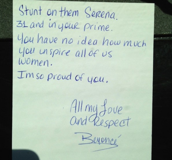 beyonce-pens serena williams a note 2013-the jasmine brand