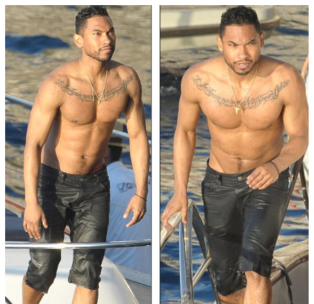 Miguel Takes Off His Shirt For Video With Mariah Carey + Diddy, Steve Stoute & Nas Kick It In Cannes
