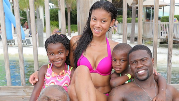 Roller Coasters & Water Slides: Kevin Hart Takes Girlfriend, Kids And Dad to Disney World
