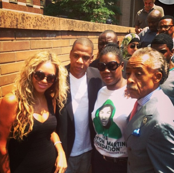 beyonce-jayz-attend travyvon martins rally-the jasmine brand