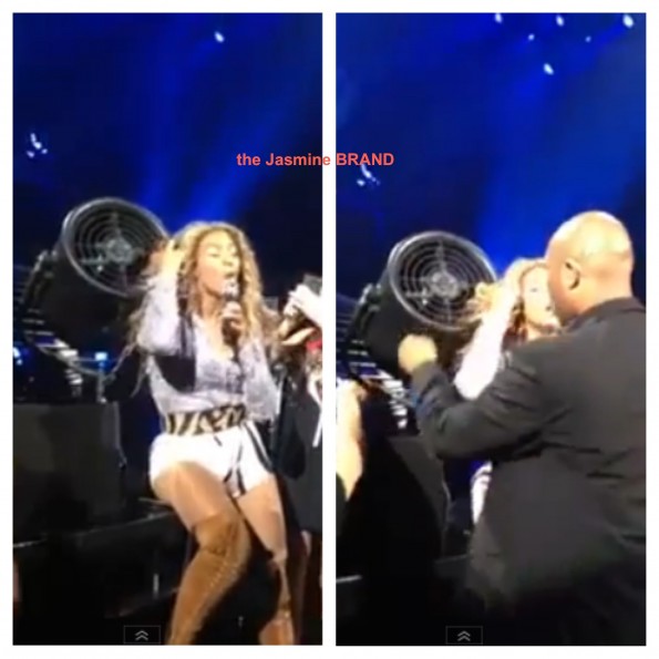 beyonces hair caught in fan-the jasmine brand