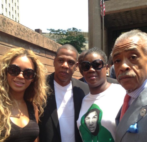 [Photos] Beyonce & Jay-Z Attend Travyvon Martin’s Rally in NYC